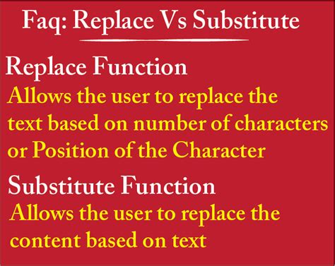 Substitute Function