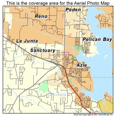 Aerial Photography Map of Azle, TX Texas