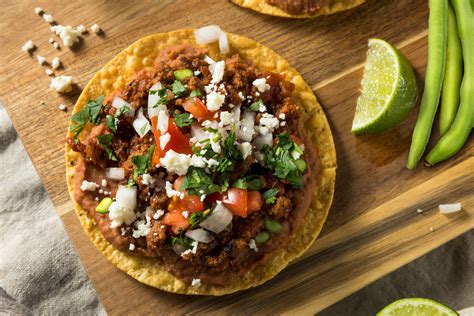 Tostadas De Carne Molida Con Ejotes Recepedia