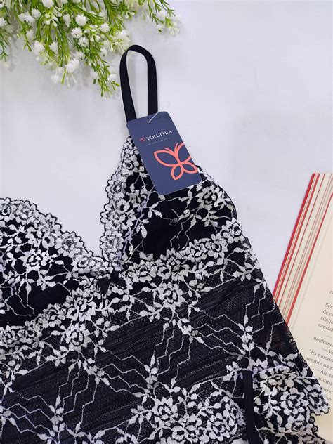 Conjunto Flora Camiseta Preto Voluphia Lingerie Sensual em Brasília