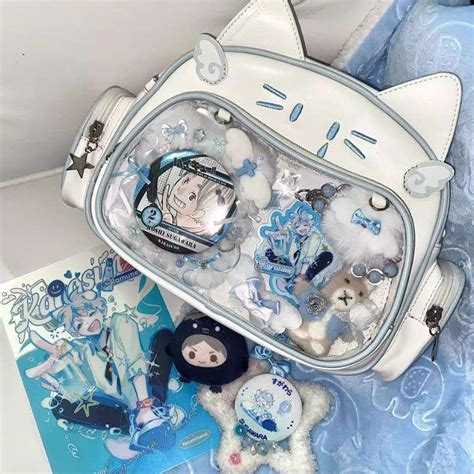 Black Y K Trendy Cool Millennium Hot Girl Pain Bag All Match Doraemon Cat Style Popular Travel