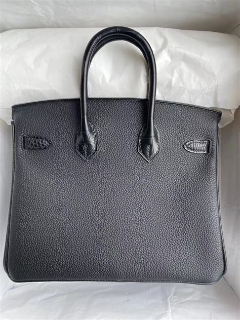 Qatar Doha Hermes Birkin Cm Noir Touch Togo Matte Alligator