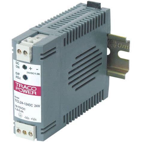 Tracopower Tcl 024 105dc Din Rail Dc Dc Converter 5v Dc 5a 24w Rapid Electronics