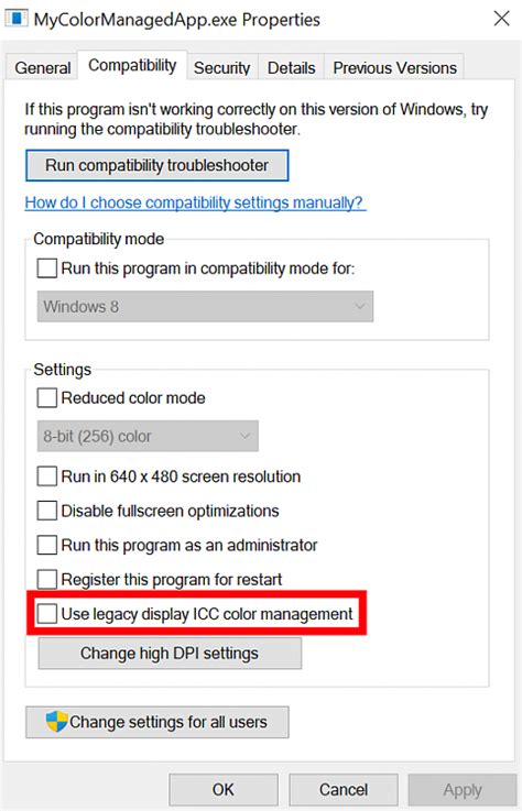 Change Compatibility Mode Settings For Apps In Windows Tutorials