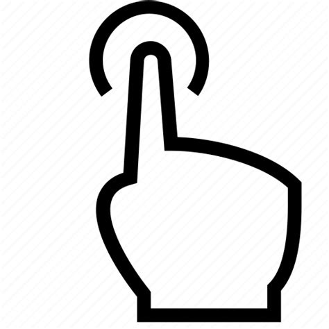 Finger Fingers Gesture Hand Tap Icon Download On Iconfinder