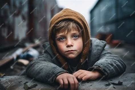 Premium Photo Orphan Child Abandoned Street Children Homeless Orphans