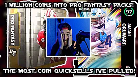 INSANE PULLS 1 MILLION COINS INTO PRO FANTASY PACKS NEW LTDS GESICKI