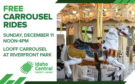 Free Carrousel Rides sponsored by ICCU - City of Spokane, Washington