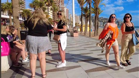 BENIDORM Beach Bars Pubs Levante Playa November 2023 Costa Blanca