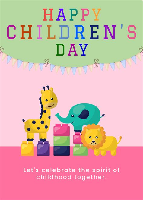 Free Online Children’s Day Invitation Card Maker | Adobe Express India