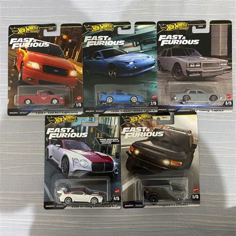 Jual Hot Wheels Premium Fast Furious Dash H 2024 Ford F 150 SVT Lightning 1996 Nissan 180SX