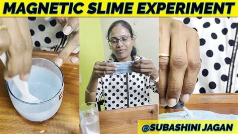 🔆 🧲 Magnetic Slime Experiment Vera Level 😂 Subashini Jagan Youtube