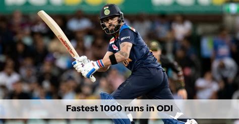 Fastest 1000 runs in ODI - Inningsbreak