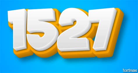 1527 Text Effect and Logo Design Number