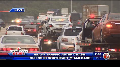 Shots Fired Call In West Park Leads To Multi Vehicle Crash On I 95 In Ne Miami Dade Wsvn 7news