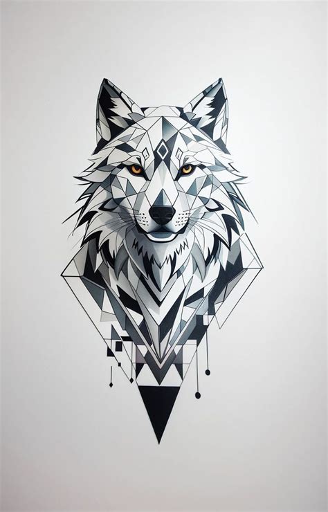 Pin By Deidre Lopez On Boredpanda In Wolf Tattoos Geometric