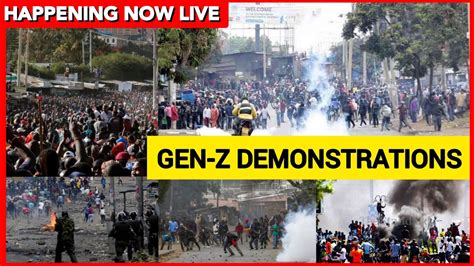 Happening Now GEN Z Demostrations Today Scares Ruto Ahead Of Tomorrow