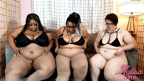 Triple BBW Fishnet Jiggle And Destruction Jalisa Elite Presents XXX Clips Sale