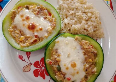 Zapallitos rellenos con atún Receta de Jesica Cookpad