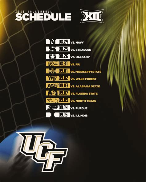 Ucf Volleyball On Twitter Non Conference Schedule Is Here‼️ Chargeon