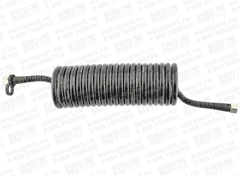Wabco / 4527110640 - шланг витой пневматический чёрный гайка-гайка ...