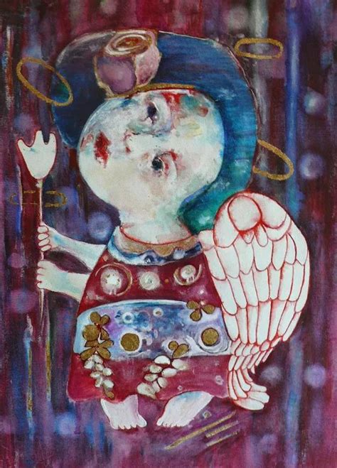 Angel Folk Art By Mariya Chimeva Original Art Painting Painting Art