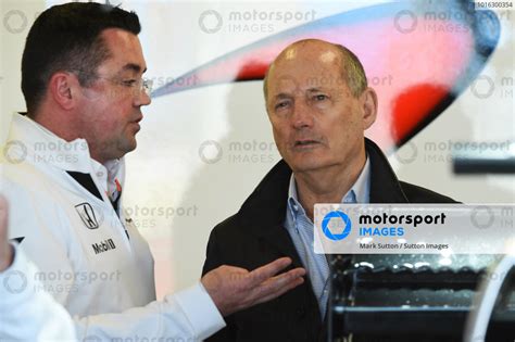 L To R Eric Boullier Fra Mclaren Racing Director And Ron Dennis