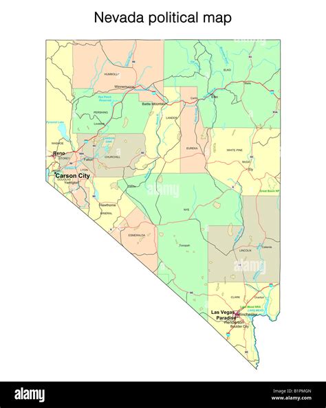 Political Map Of Nevada – Interactive Map