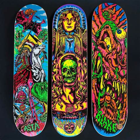 Santa Cruz Decks Skateboard Art Design Skateboard Deck Art Painted