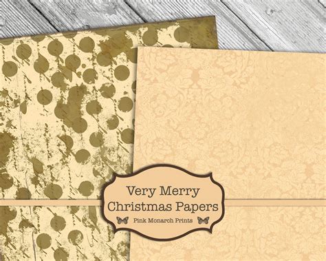 Very Merry Christmas Junk Journal Junk Journal Kit Digital Etsy