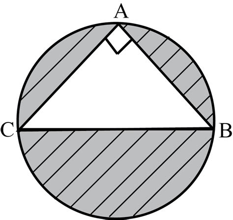 In The Given Figure Ab Is Diameter Of Circle Ac And Bc Cm