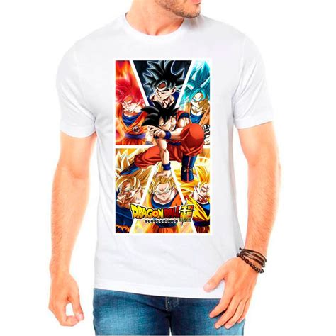 Camiseta Dragon Ball Z Desenho Anime Camisa Masculina 10 No Shoptime