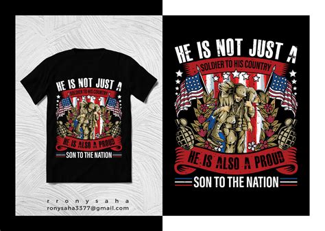 American Army Veteran T Shirt Design By Rronysaha On Behance