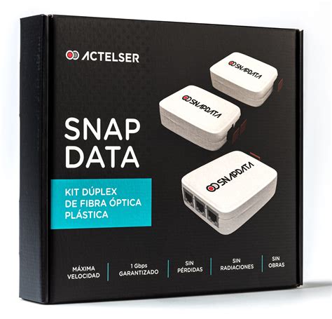 Actelser Kit Duplex De Fibra Óptica Plástica Snap Data 40 Metros