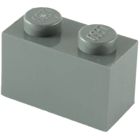 Lego Dark Stone Gray Brick 1 X 2 With Bottom Tube 3004 93792