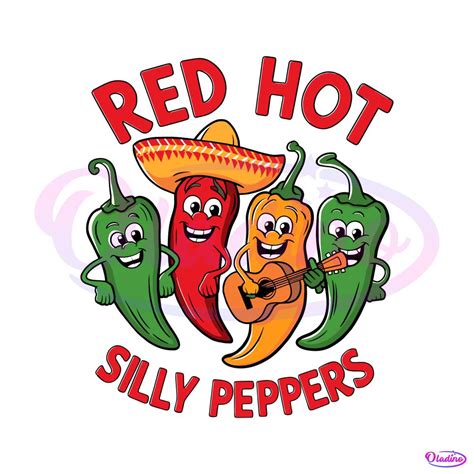 Red Hot Silly Peppers Music Band SVG