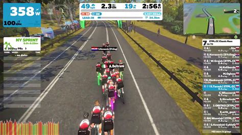 ZTPL Cycling Club Elite Sterzo Smart Race On Zwift YouTube