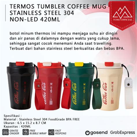 Jual Termos Kopi Cola Tumbler Botol Minum Coffee Mug Thermos Cup Gelas