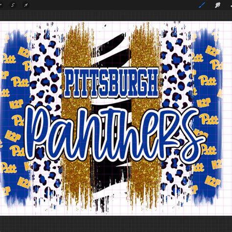 Pittsburgh Panthers University Svg Etsy