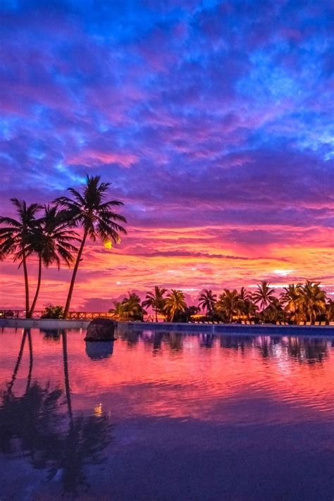 Coucher De Soleil Tahiti Paysage Tahiti Voyage Tahiti Paysage