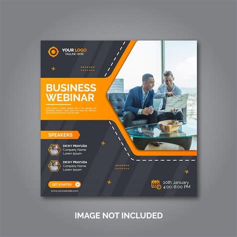 Premium Vector Digital Marketing Business Webinar Conference Banner