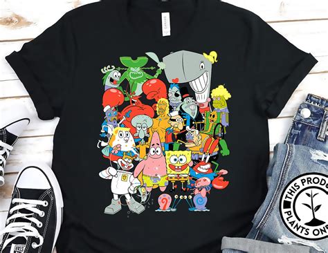 Spongebob Squarepants Unisex T T Shirt Shirt T For Men Etsy