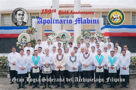 159th BIRTH ANNIVERSARY Of Gat Apolinario Mabini Gran Logia Soberana