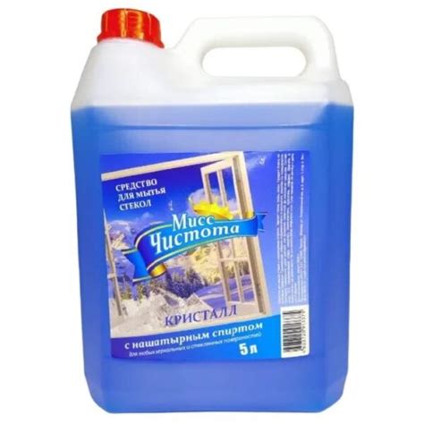 Средство для мытья стекол Мисс Чистота "Кристалл", 5 л, канистра оптом ...