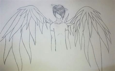 Emo Angel By Aj Art Emo Humanoid Sketch