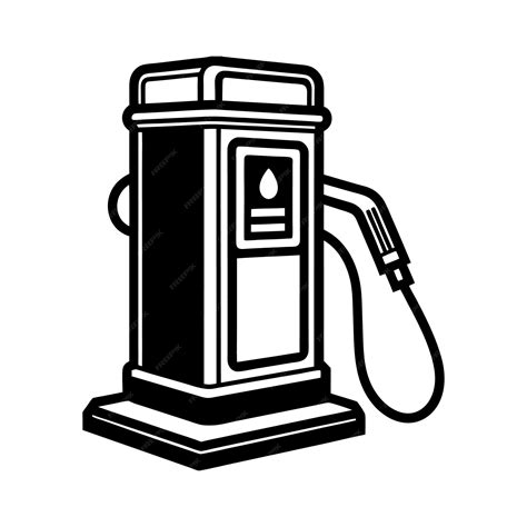 Fuel Dispenser Silhouette Illustration Premium Ai Generated Vector