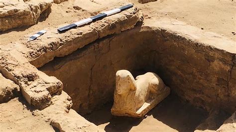 Archaeologists uncover sphinx-like statue and shrine in Egypt | CNN