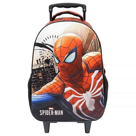 Mochila Escolar Mala Rodas Spider Man Se Xeryus Dor Mi