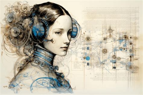 Premium AI Image | Algorithmic Elegance Ada Lovelace and the Dawn of ...