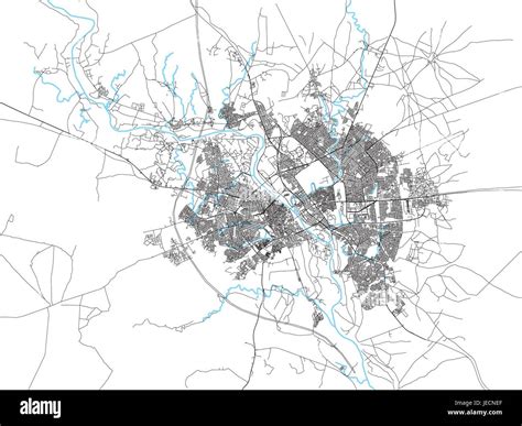 Map of Mosul, North Iraq. Satellite view, ancient map, parchment Stock ...